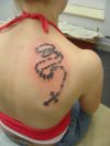 cross tattoo for girl